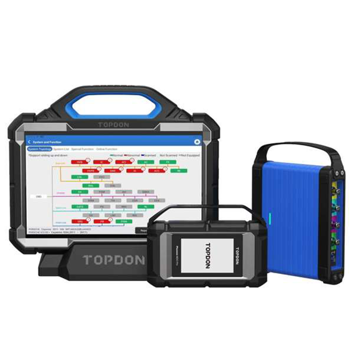 TOPPXMAX Phoenix Max OE-Level Scan Tool with Scope - 13.3 in. Docking Station & 4 Channel Oscilloscope