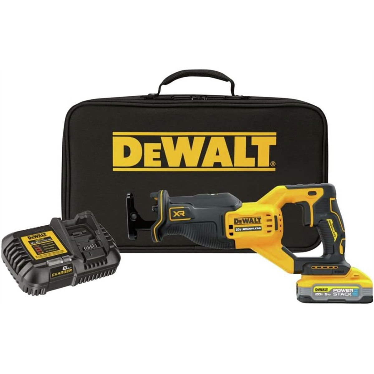 Picture of DeWalt DWTDCS382H1 20V Max Xtreme Brushless Cordless Reciprocating Saw Kit with Powewrstack 5.0 Ah Battery