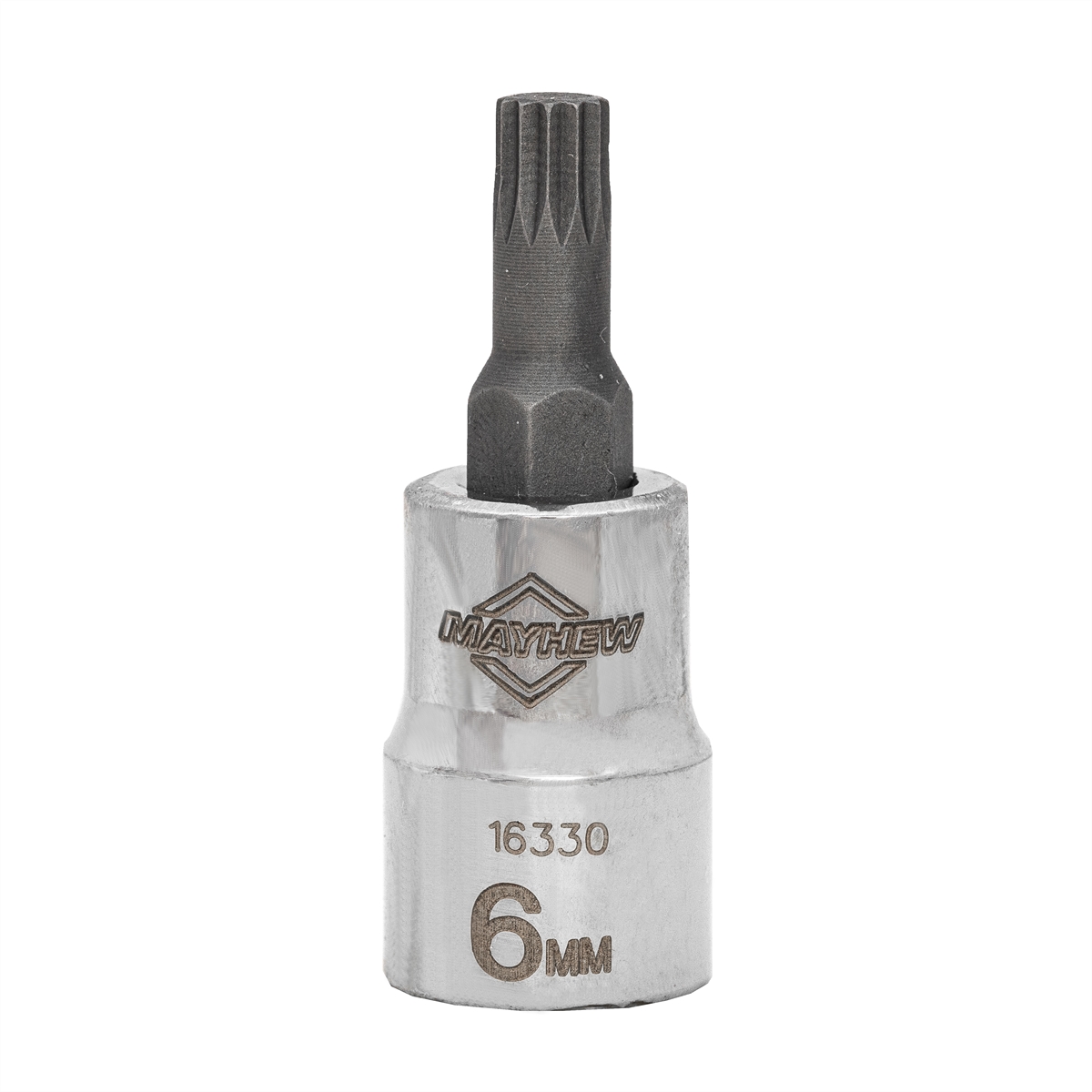 MAY16330 0.375 in. 6 mm Drive Triple Square Short Insert Socket Bit
