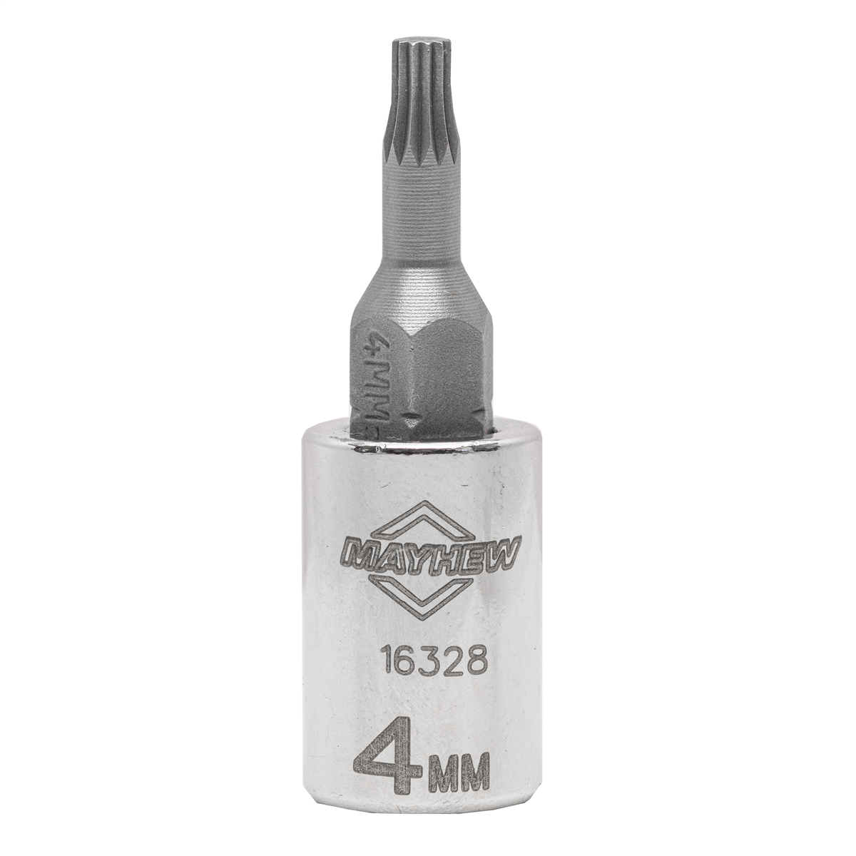 MAY16328 4 mm Triple Square Short Insert Socket Bit - 0.25 in. Drive