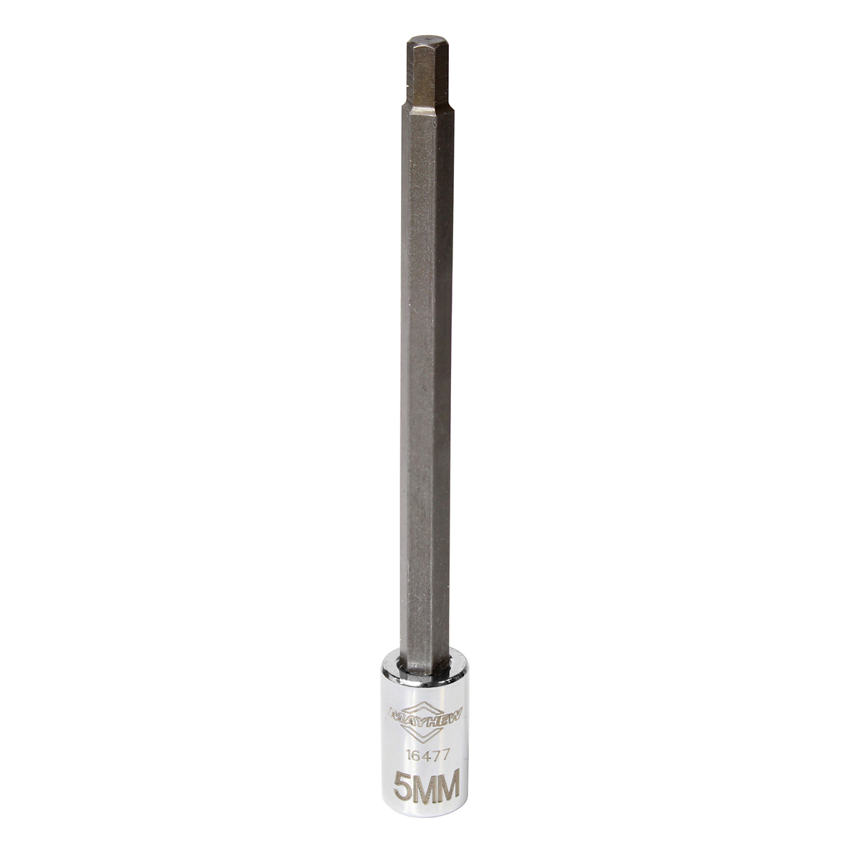 MAY16477 5 mm Metric Hex Medium Insert Socket Bit - 0.25 in. Drive