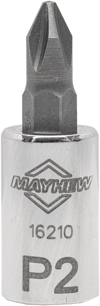 MAY16210 No.2 x 0.25 in. Drive Phillips Short Insert Socket Bit