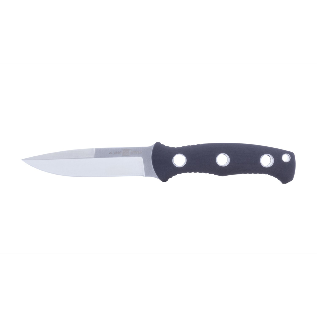 AL MAR Knives SERE Operator 30 3.15in Fixed Knife with Sheath, Black - AMK5100