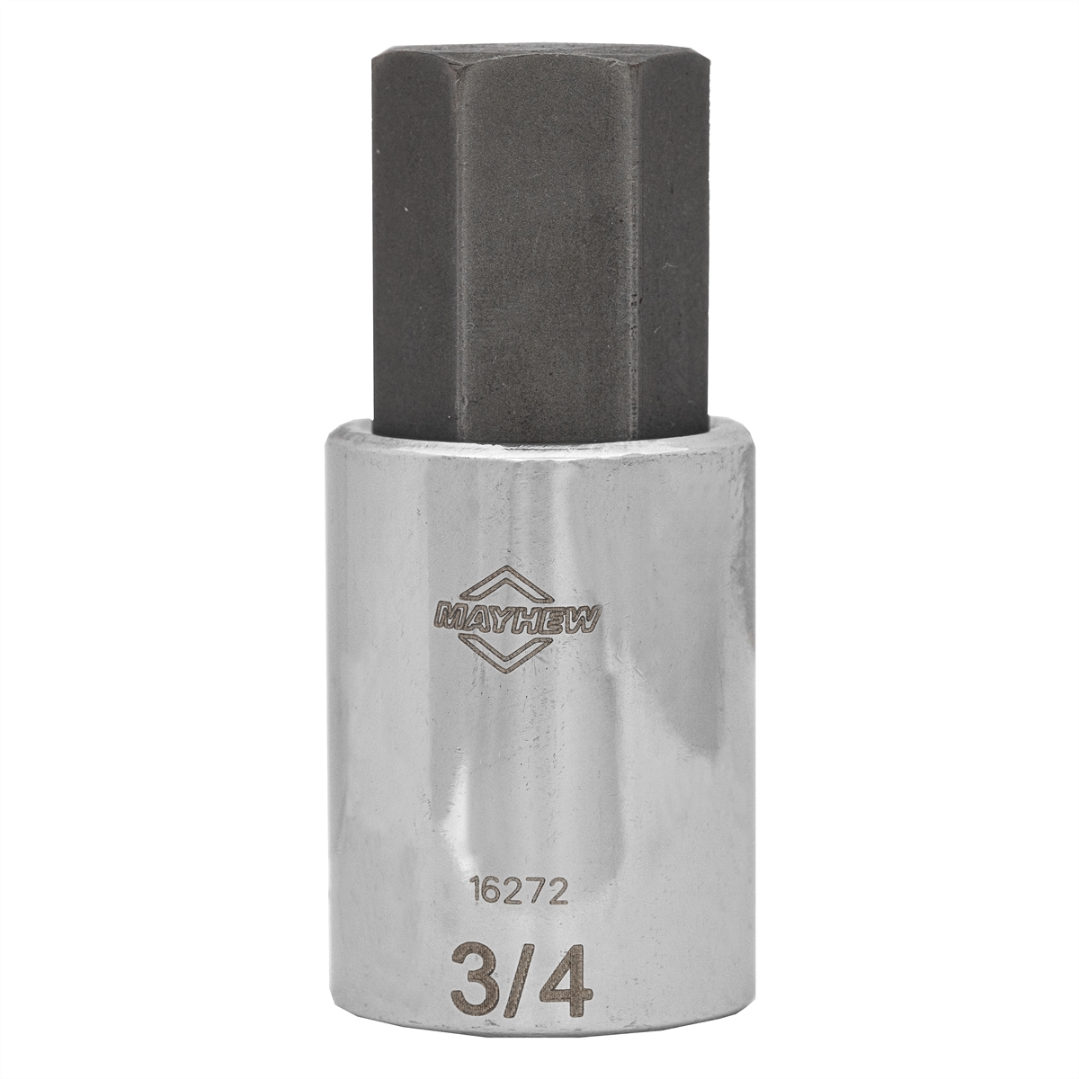 Picture of Mayhew MAY16272 0.75 in. SAE Hex Short Insert Socket Bit - 0.5 in. Drive