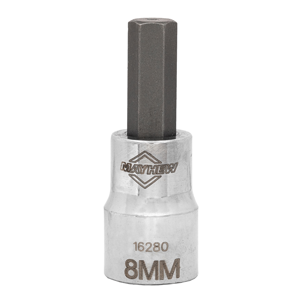 MAY16280 0.375 in. 8 mm Drive Metric Hex Short Insert Socket Bit