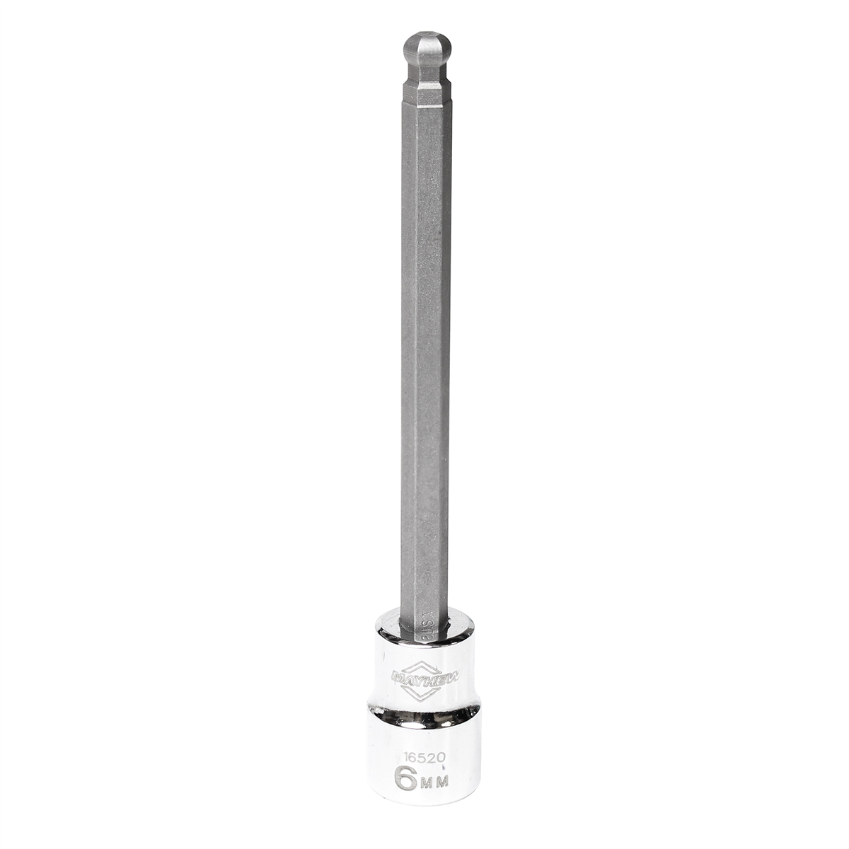 MAY16520 0.375 in. Drive 6 mm Metric Ball Hex Medium Insert Socket Bit