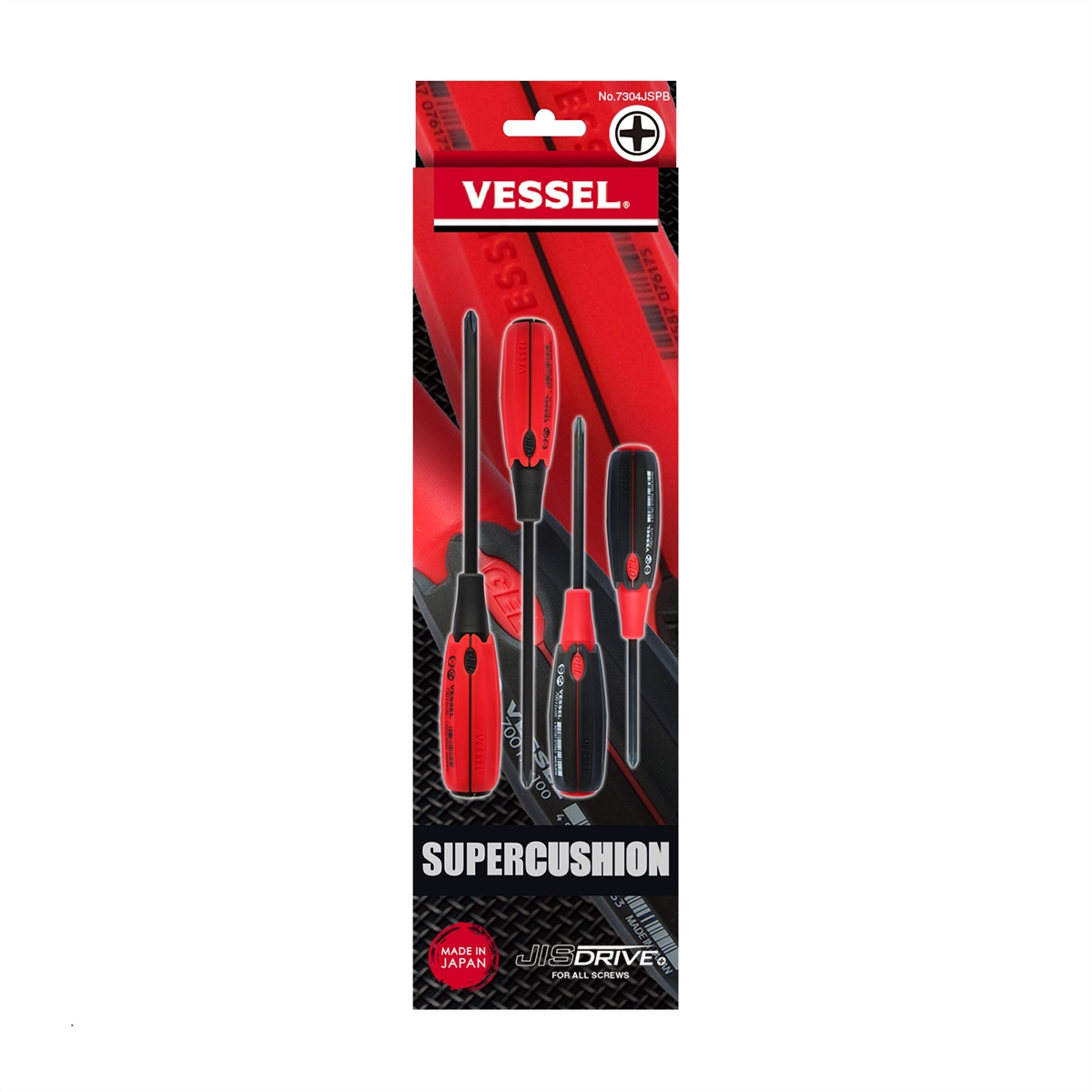 VES7304JSPB 4 Piece Super Cushion JIS Screwdriver Set