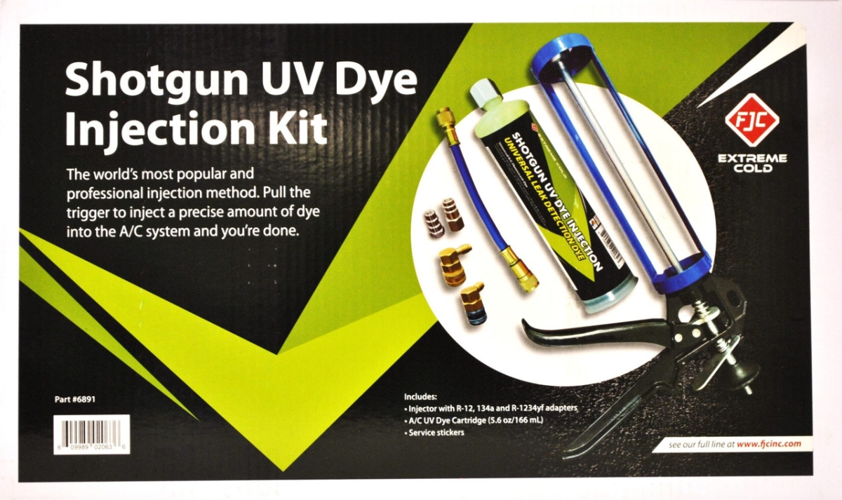 FJC Shotgun UV Dye Injection Kit for A/C Leak Detection (6891)