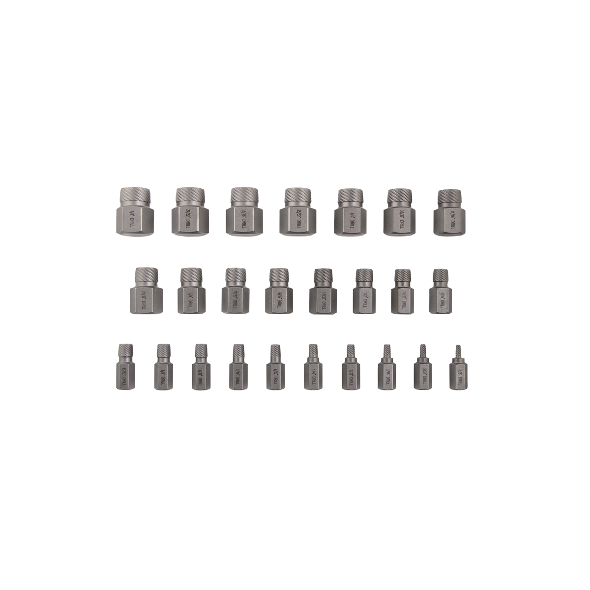 CAL44200 25 Piece Multi-Spline Screw Extractor Set