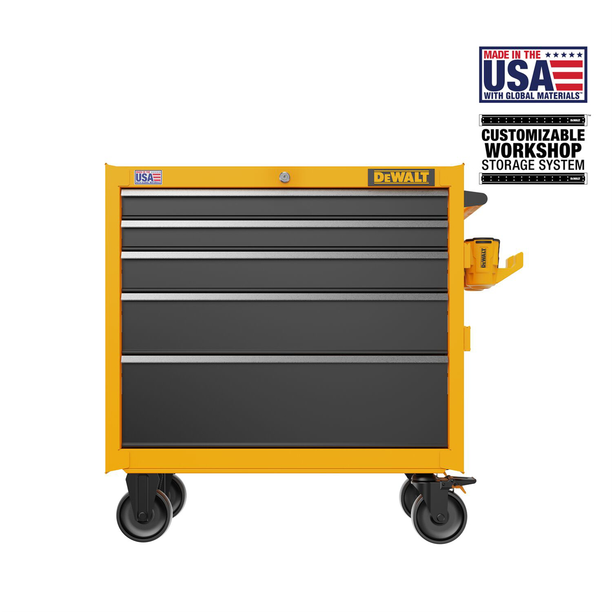 DEWALT 37in 5-Drawer Rolling Tool Cabinet - DWST37052