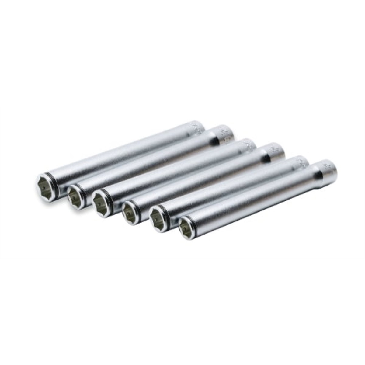 0.375 in. Square Drive Extra Deep Nut Grip Socket Set - 6 Piece