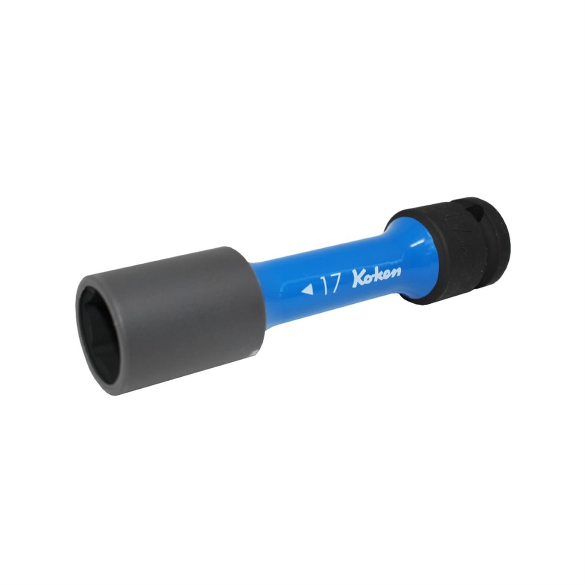 KKN14145PM.110-17 0.5 in. Square Drive Wheel Nut Socket with 17 mm Extra Thin Walled - 110 mm Length Color Coded Protector