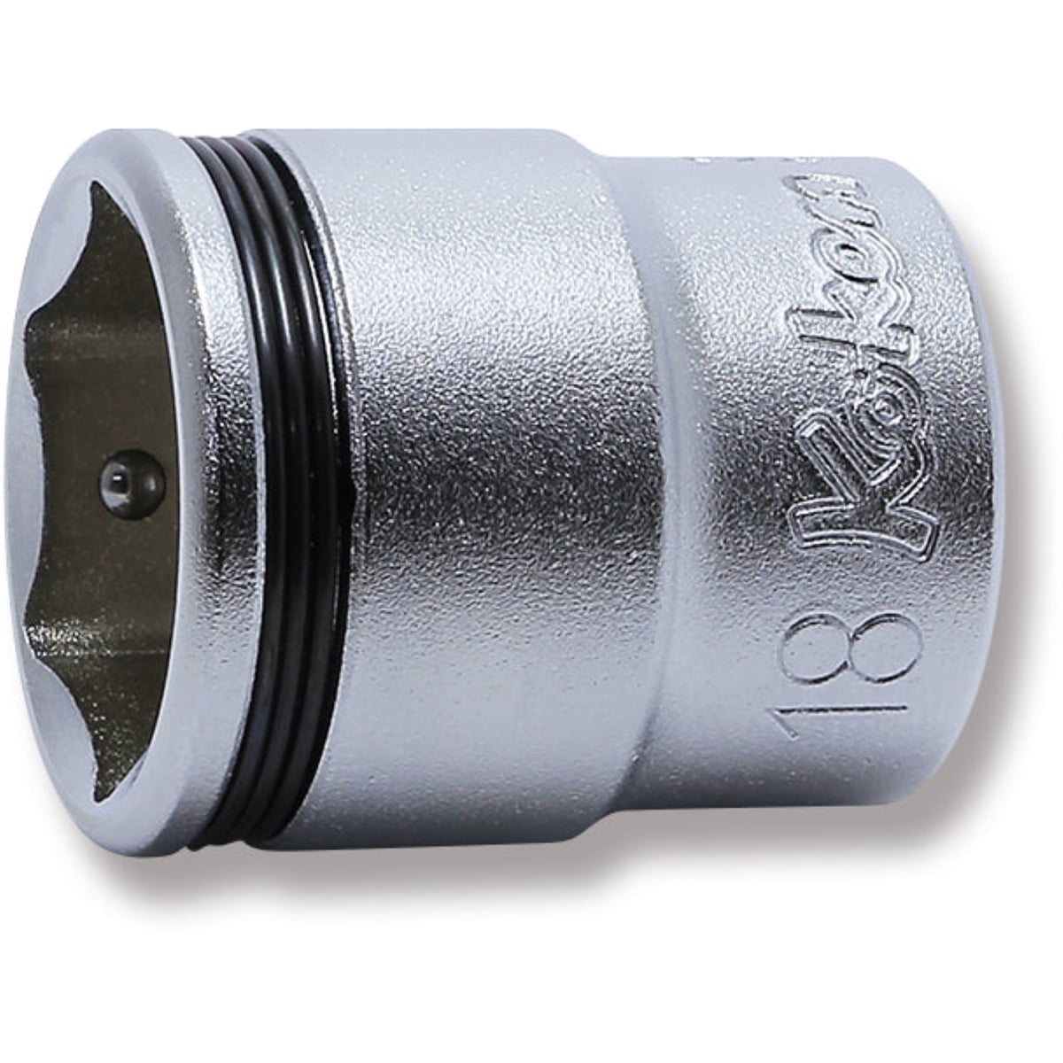 KKN3450M-18 0.375 in. Square Drive Socket with 18 mm Nut Grip - 29 mm Length