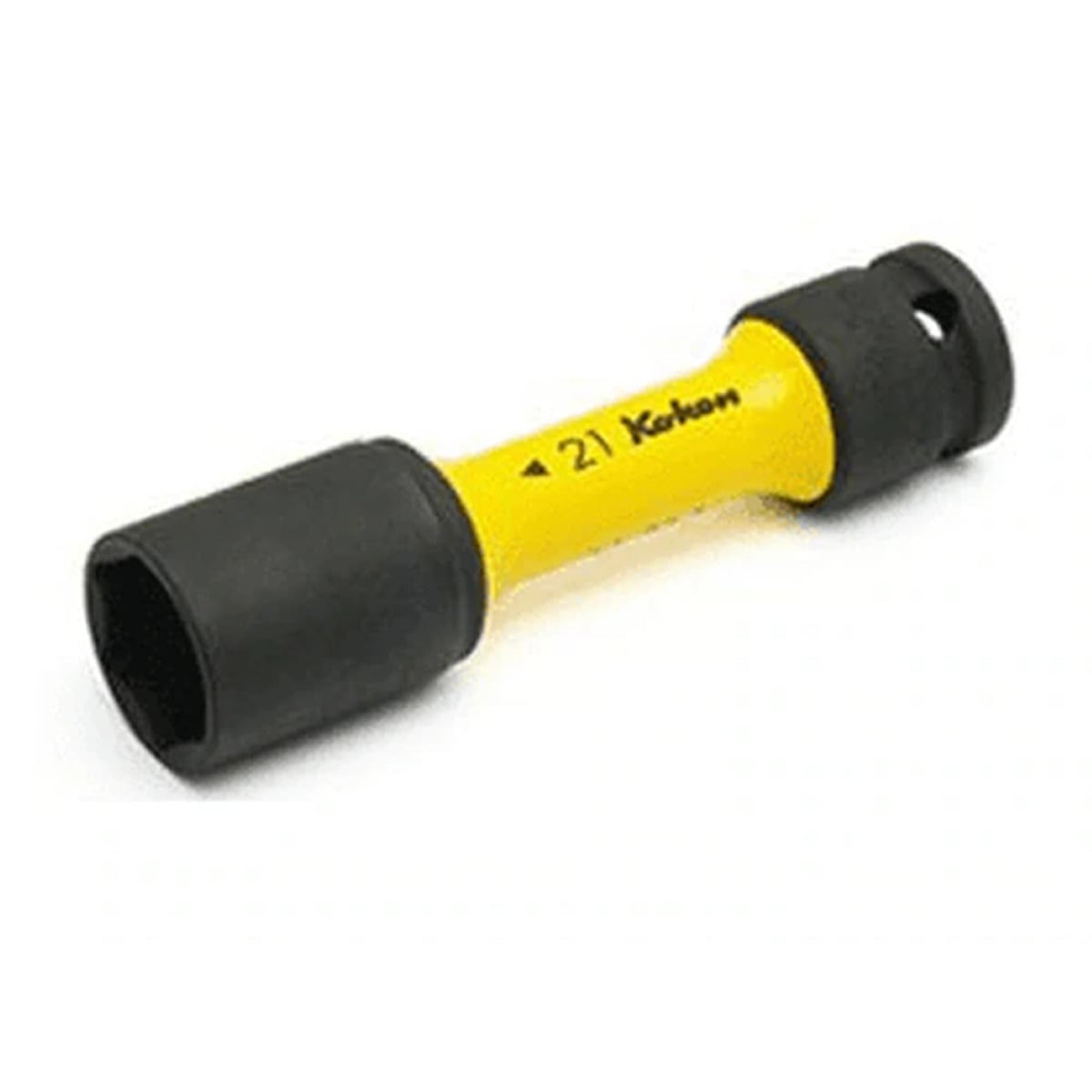 KKN14145PM.110-21 0.5 in. & 21 mm Square Drive Extra Thin Wall Wheel Nut Socket with 110 mm Length Color Coded Protector