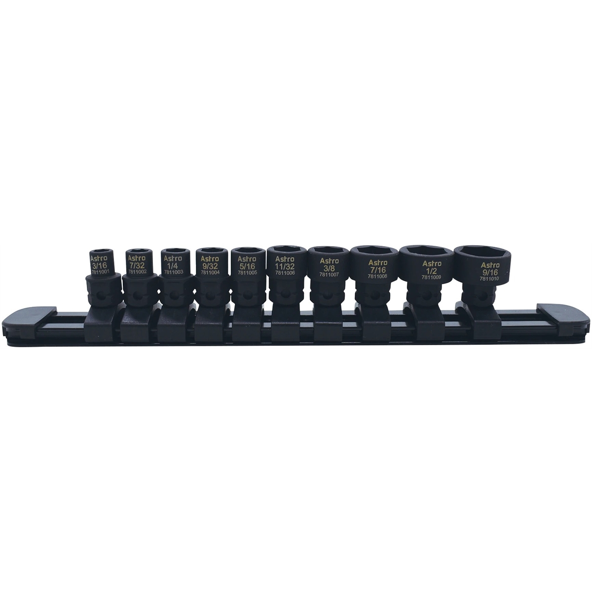 Astro Pneumatic Tools 1/4 Inch Drive Steel Metric Nano Impact Socket Set 13 Pieces - 78113