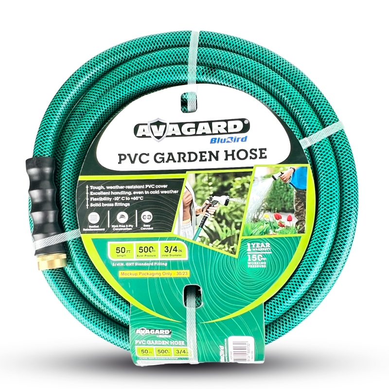 Picture of BluBird BLBAVGPV3450 0.75 in. x 50 ft. Avagard PVC Water Hose - Green