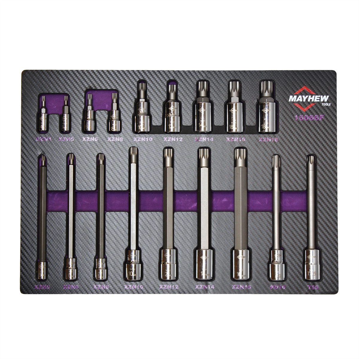 MAY16066F  Triple Square Master Socket Bit Set - 18 Piece