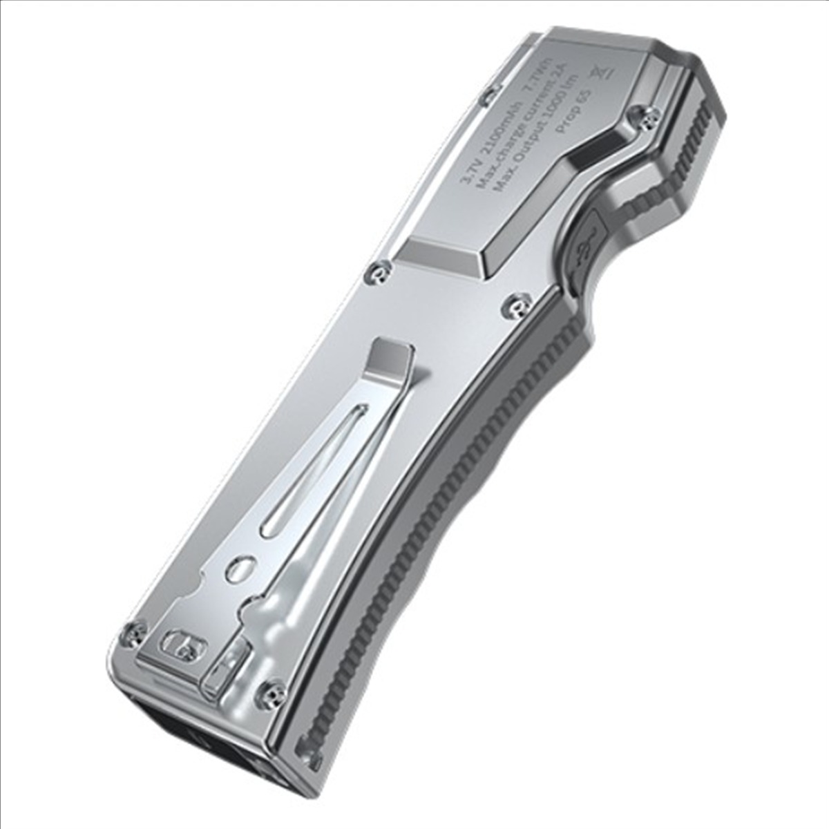 Maxxeon SearchPoint SHIFTER Rechargeable Handheld Flashlight - STEEL (MXN04040)