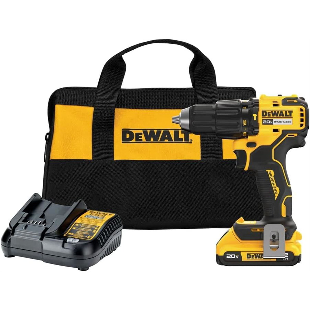 DEWALT 20V MAX Brushless Cordless 1/2in Hammer Drill Kit - DCD798D1