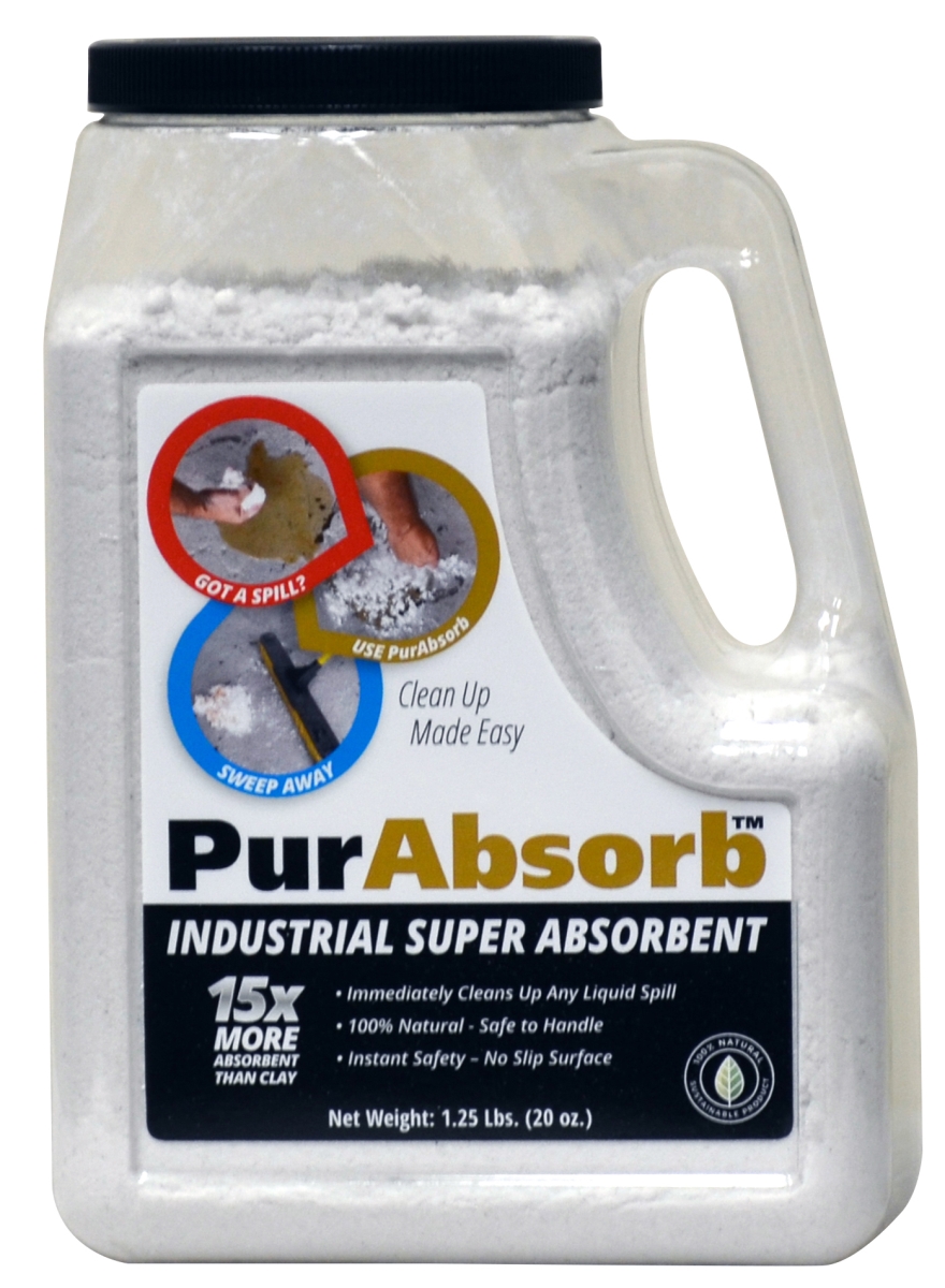 John Dow Industries  1.25 lbs PurAbsorb Industrial Super Absorbent Shaker Jar