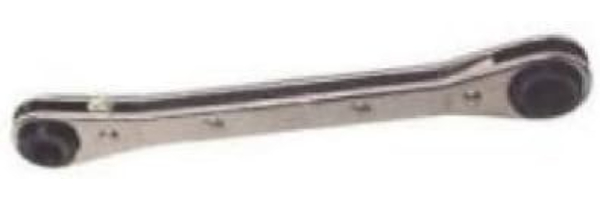 KASROW1618 0.5 x 0.56 in. 6-Point Angled Head Reversible Ratcheting Chrome Double Box End Wrench