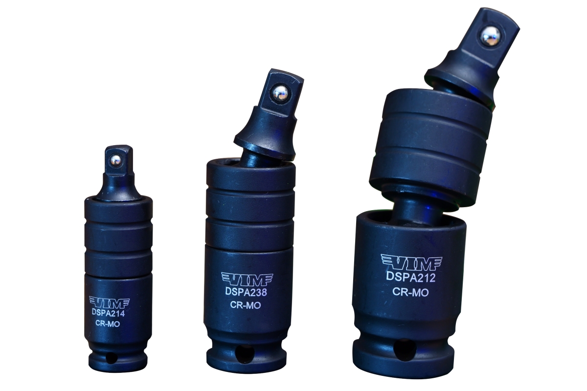 Picture of VIM Tools VIMDSPA200 3 Piece Impact Dual Swivel Pin Less Adapter Set