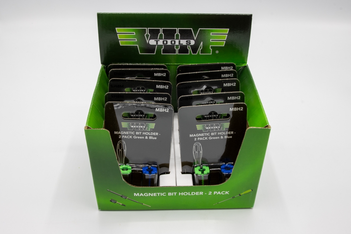 VIMMBHDISP Magnetic Bit Holder Display - Pack of 10 - 2 Piece per Pack