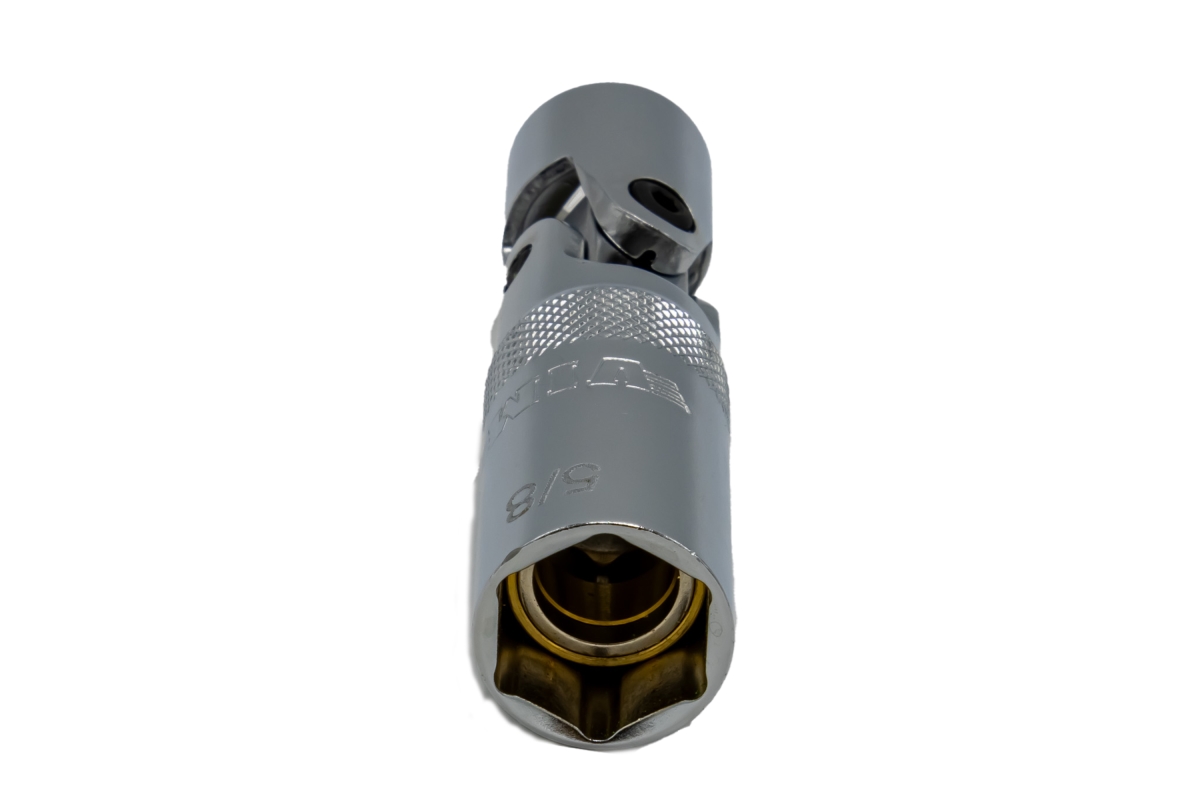 VIMMSPMSU58 0.63 in. Magnetic Spring-Loaded UJ Spark Plug Socket - 0.38 in. Drive