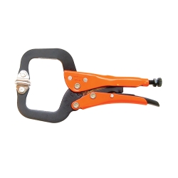 Picture of Anglo American GR22406 Grip-On Epoxy Coated C-Clamp with Swivel Tips, 6 in.