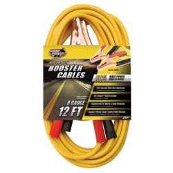 Picture of Coleman Cable 08435 8 Gauge Medium Duty Battery Booster Cables with 200 Amp Clamps, 12 ft.