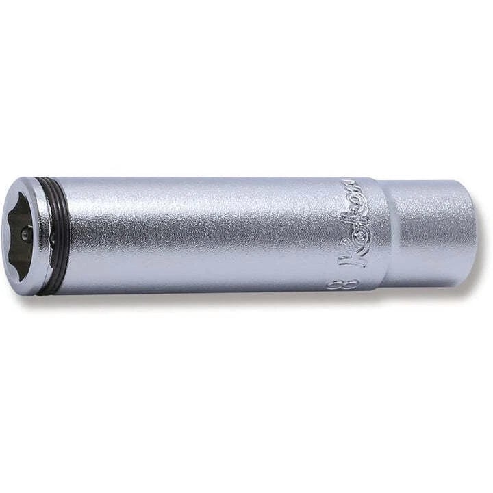 KKN2350M-8 0.25 in. Square Drive Deep Nut Grip Socket, 8 mm