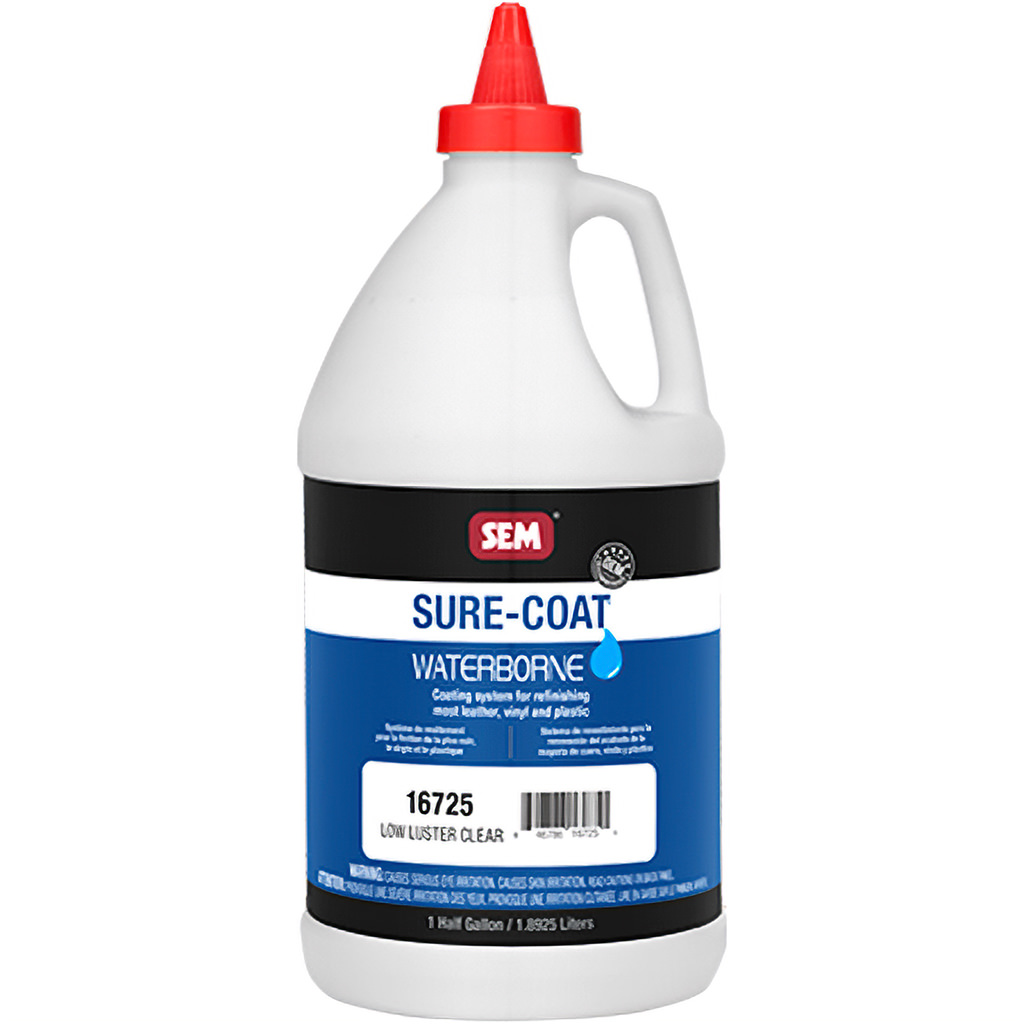 SEM Products SEM16725 0.5 gal Sure-Coat Low - Luster Clear Coat