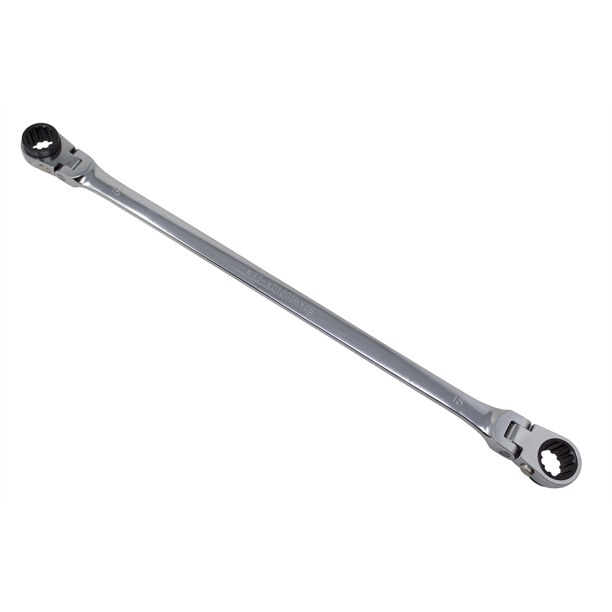 Picture of K Tool International KTIXD12016X18 16 x 18 mm 120 Tooth Double Flex Ratcheting Wrench