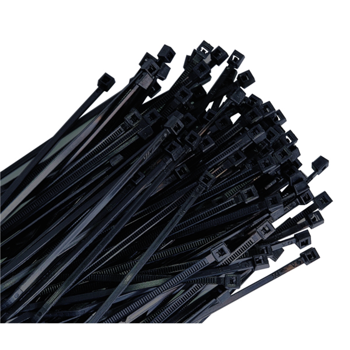 K Tool International KTI78110-5 11 in. 50 lbs Tensile Black Cable Zip Tie, Pack of 5 - 100 per Bag