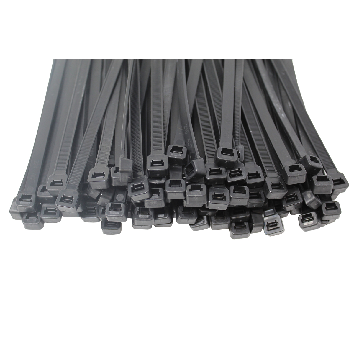 K Tool International KTI78145-3 14 in. 120 lbs Tensile Black Cable Zip Tie, Pack of 3 - 100 per Bag