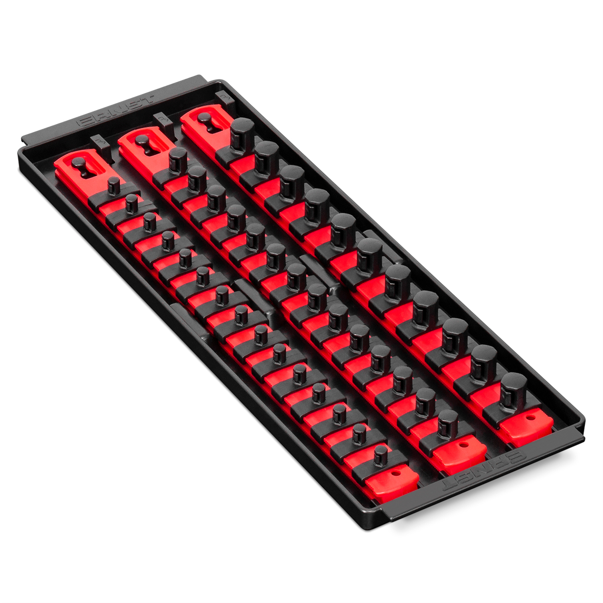 ERN8490 13 in. 3 Rail Twist Lock Socket Boss, Red - 0.25, 0.375 & 0.5 in.