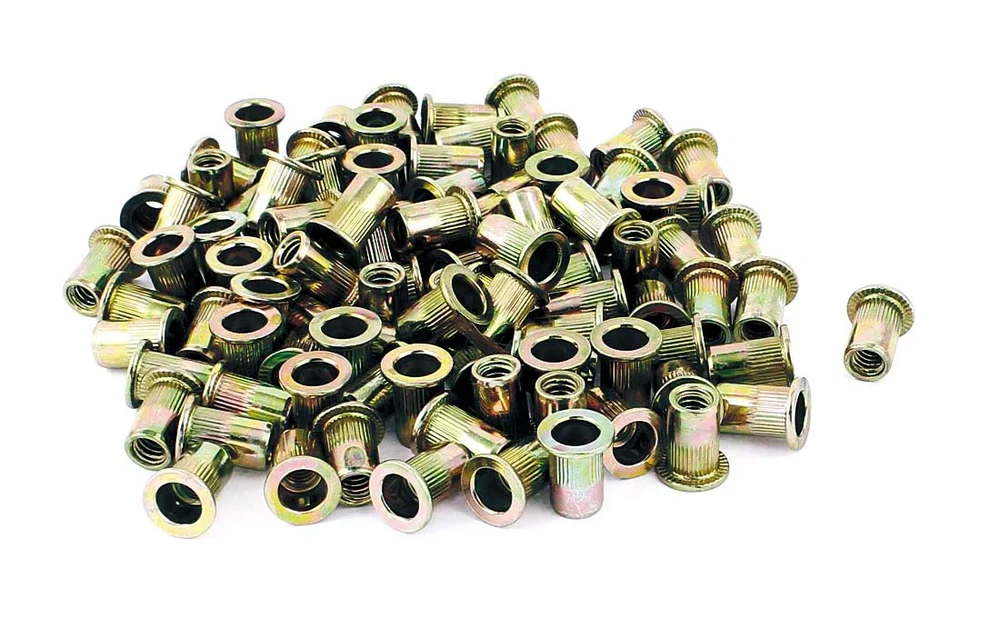 Astro Pneumatic ASTRN4M M4 4 mm Steel Rivet Nuts - 100 Piece