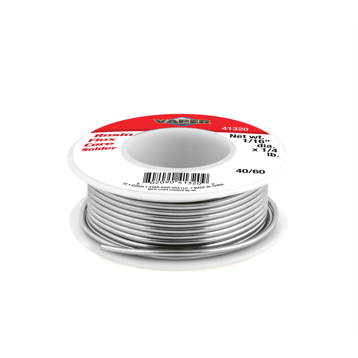 TIT41320 0.06 in. x 0.25 lbs Rosin Flux Core Solder