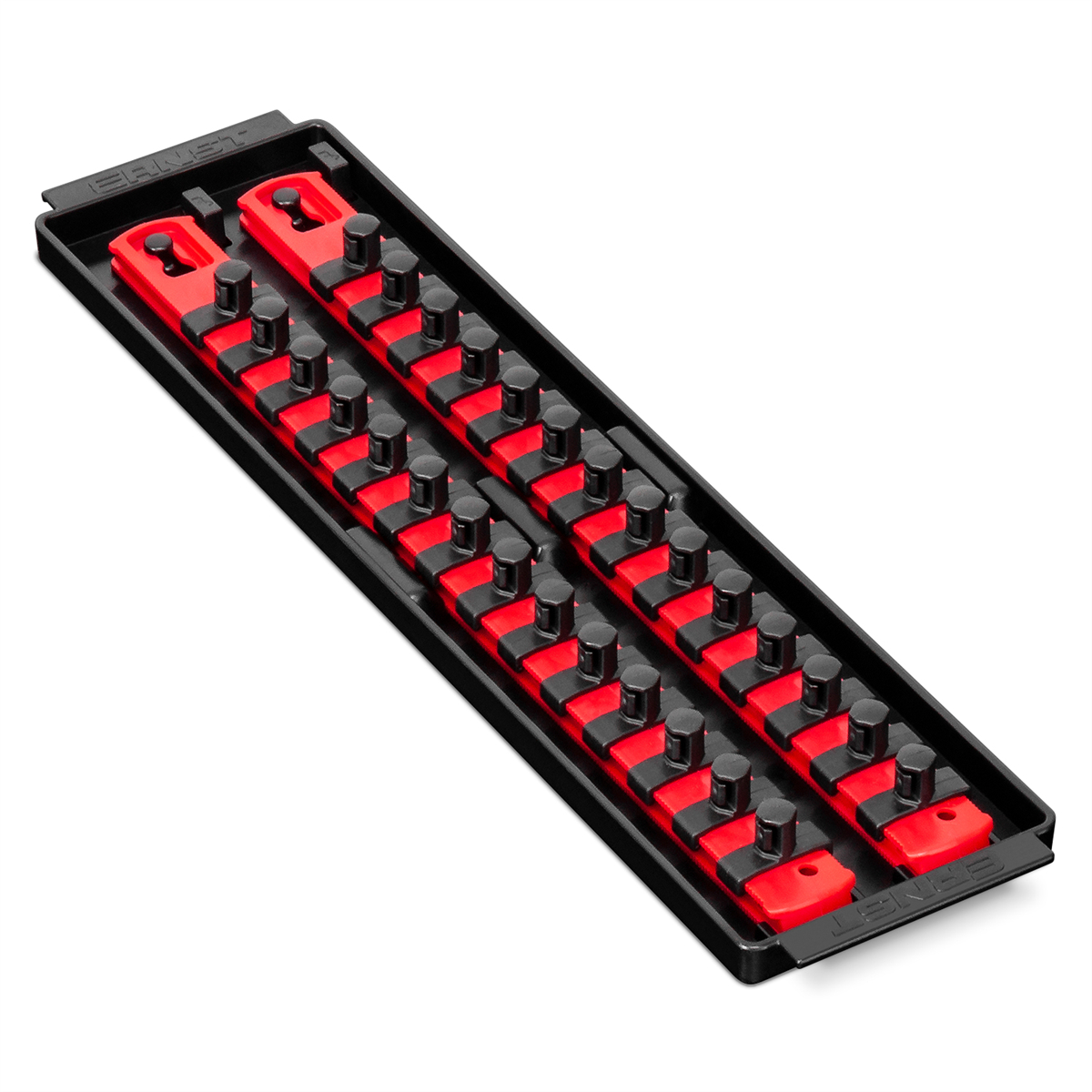 ERN8493 13 in. Rail Twist Lock Socket Boss - 0.37 in. Drive, Red