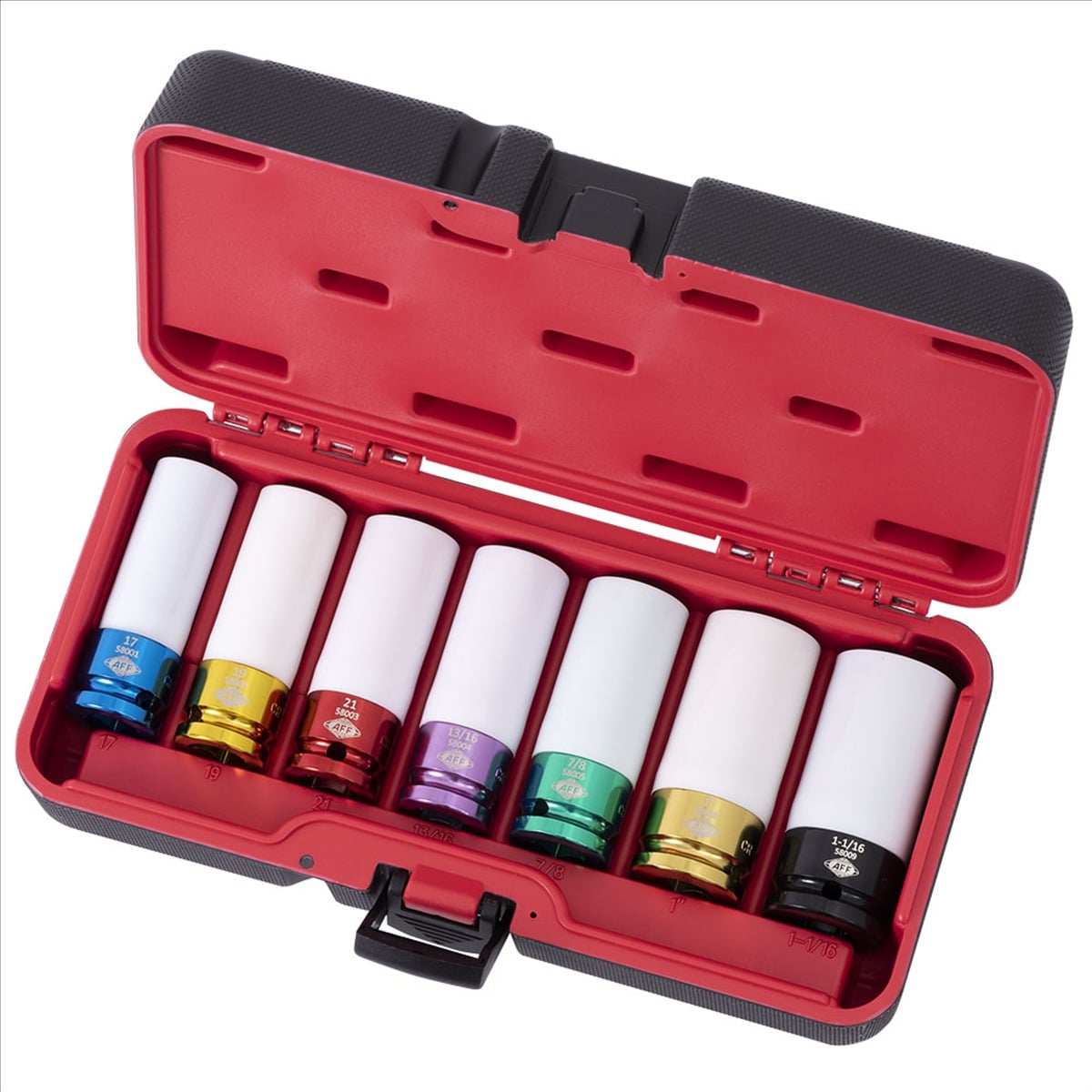 American Forge & Foundry INT58007 0.5 in. Mag Wheel Protective Deep Impact Socket Set - 7 Piece