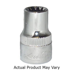 K Tool International KTI-20210 0.37 in. Drive Chrome Spline Socket, 0.31 in.
