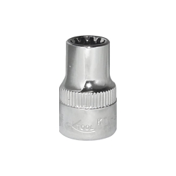 0.37 in. Drive Chrome Spline Socket - 0.43 in.