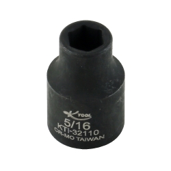 0.37 in. Drive 6 Point Impact Socket - Shallow - 0.31 in.