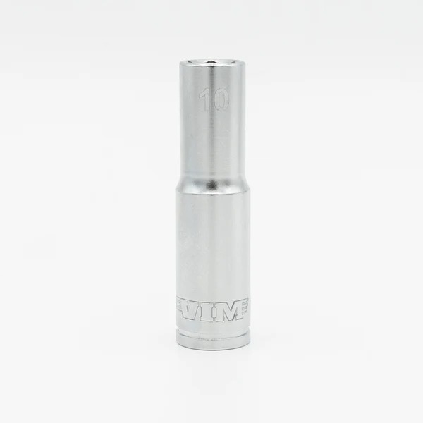 VIMSMS610D 0.375 in. x 10 mm 6 Point Deep Socket - Satin Finish