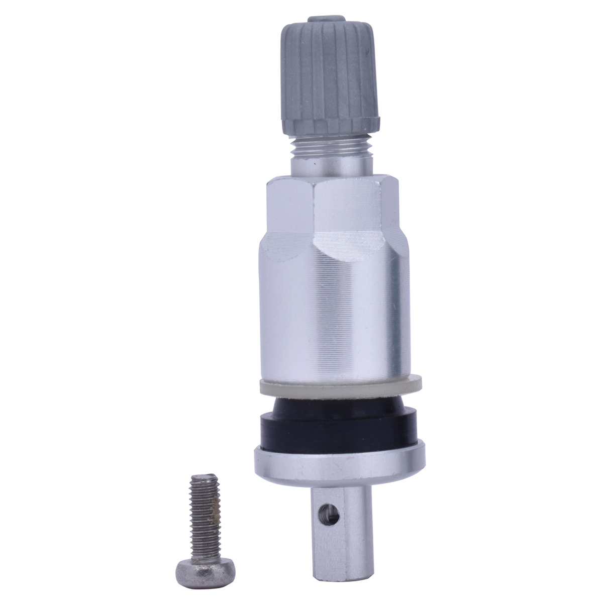 Aluminum TPMS Snap - Silver - Lightweight - Durable Design