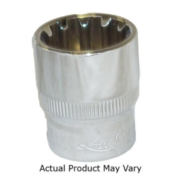 0.37 in. Drive Chrome Spline Socket - 19 mm