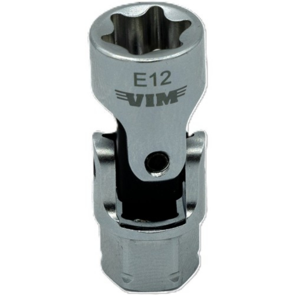 VIMDDSUJET412 0.25 in. x 11 mm E12 Torx Dual Drive Stubby UJ Socket