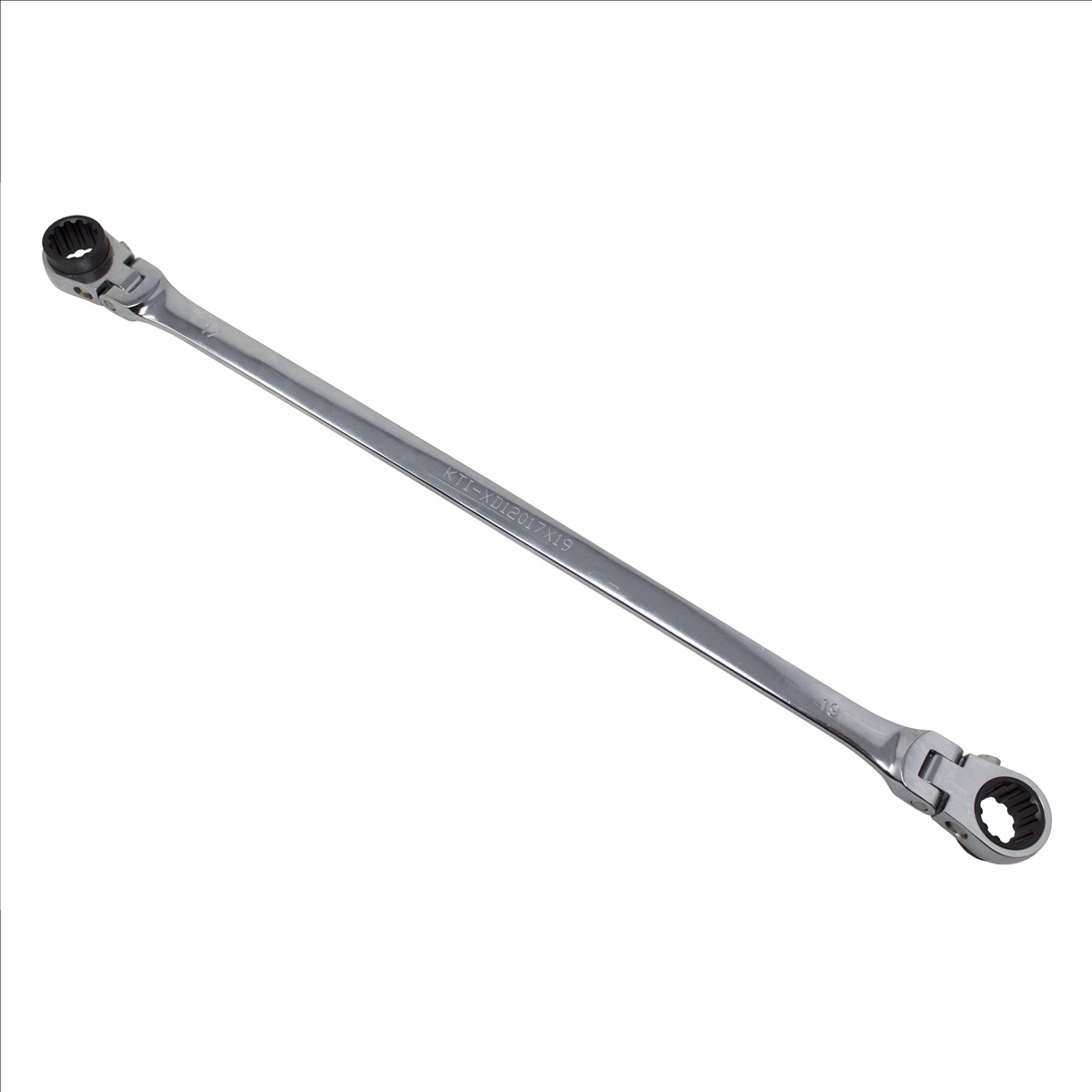 Picture of K Tool KTIXD12017X19 17 x 19 mm 120 Tooth Double Flex Ratcheting Wrench