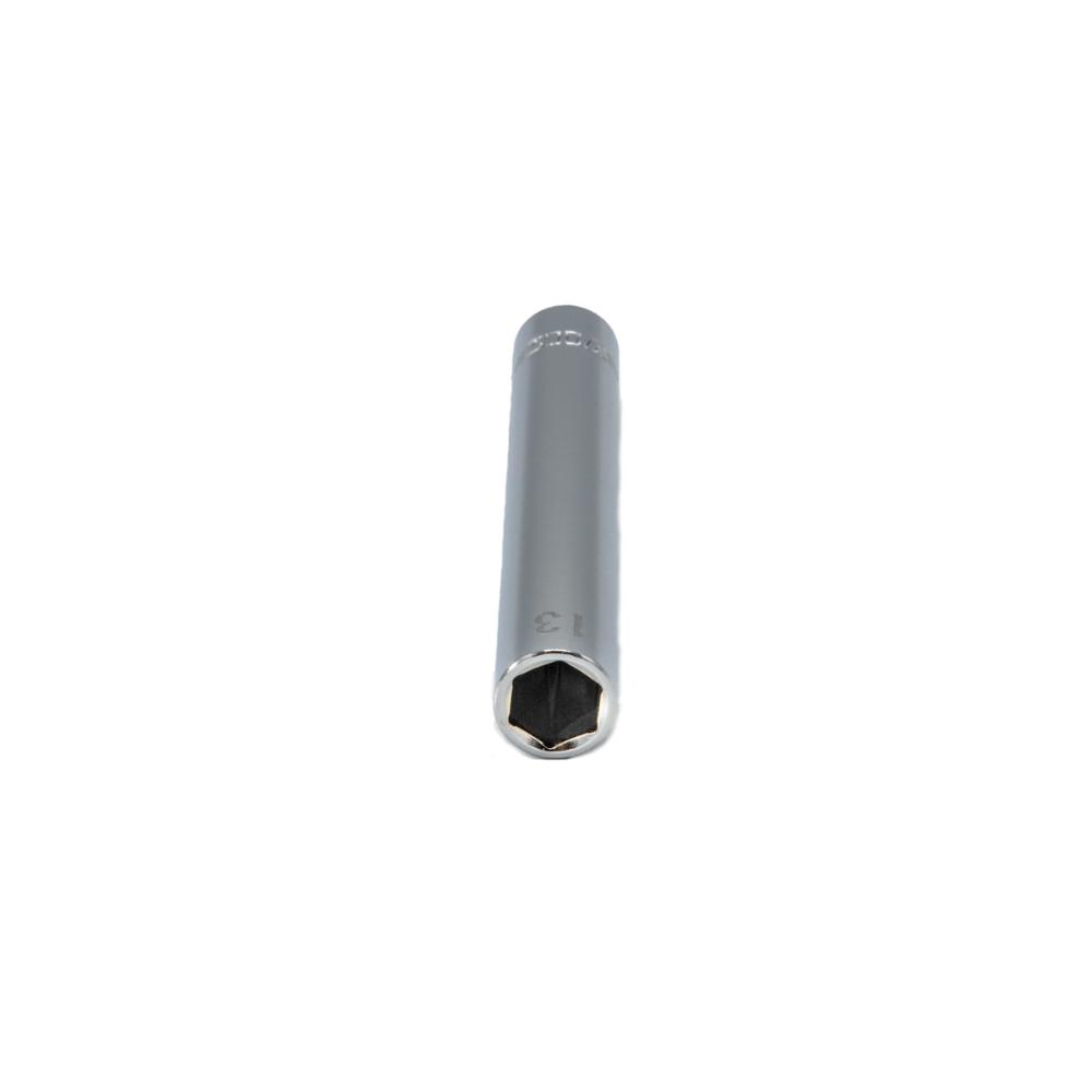 VIMEDM613 13 mm Extra Deep 6-Point Socket - 0.375 in. Drive, Satin