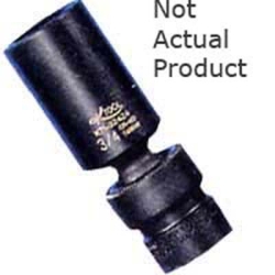 0.37 in. Drive Swivel 6 Point Deep Impact Socket 16 mm